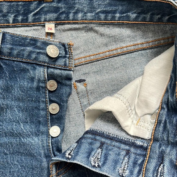 Levi’s wedgie icon fit high rise jeans 26 - Picture 9 of 11